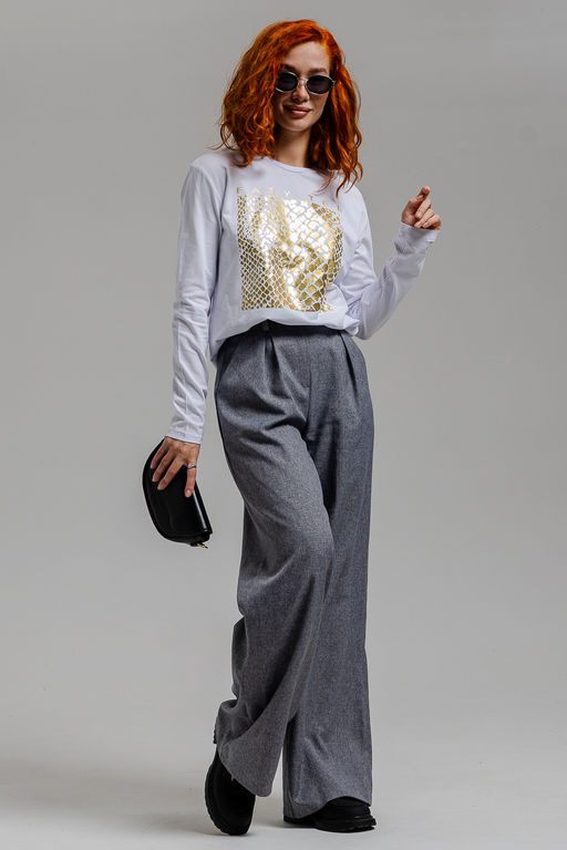 8519/1 Футболка с длинным рукавом женская