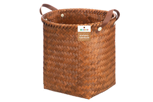Корзина плетеная д/хранения 30*30*32 см, с ручками, полиротанг - Elan gallery фото 6