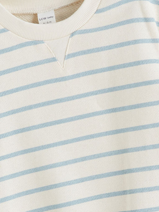 ?izgili Erkek Bebek Sweatshirt ve Kadife Pantolon