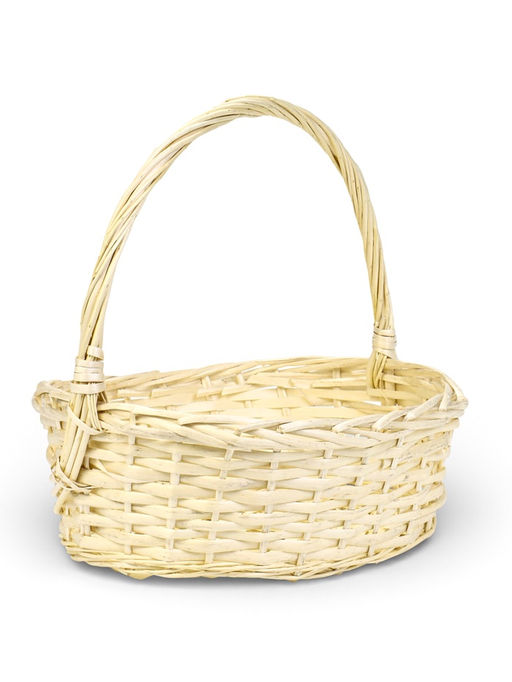 Корзина плетёная для хранения Liana, с ручкой, бежевая, набор 3 шт.