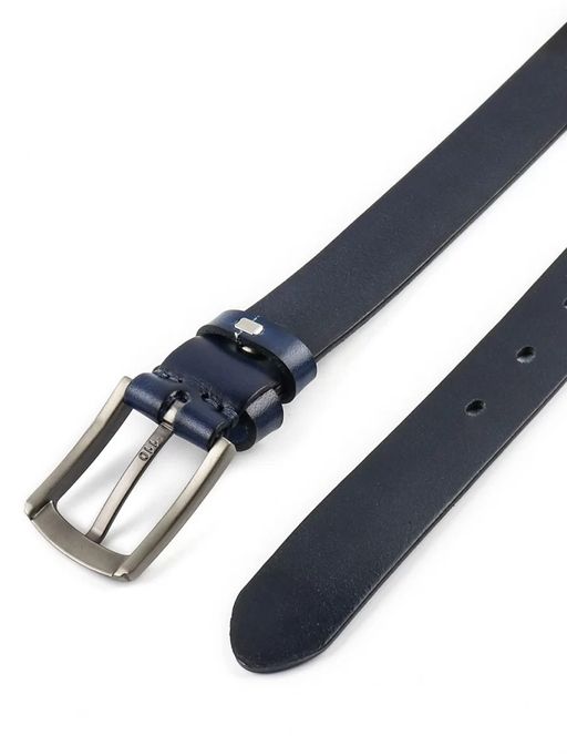 Мужской кожаный ремень Dierhoff ДРК 3050/2-30 Синий - Sergio valentini фото 5