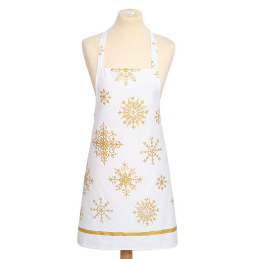 Фартук Этель Золотые снежинки 60х65 см, 100%хл, 190г/м2  фото 6