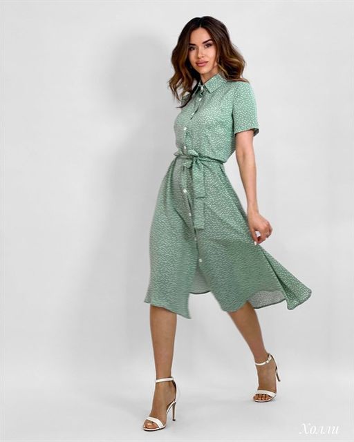 Платье Холли (оливковый) - Nadi bordo фото 2