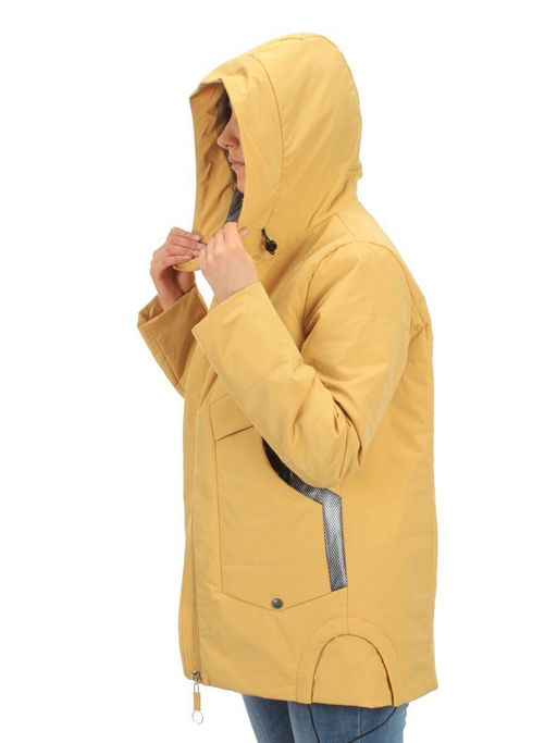 H9266 YELLOW Куртка демисезонная женская (100 гр. синтепон) - Фабричный китай фото 10