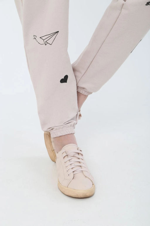 Брюки женские , цвет бежевый черный