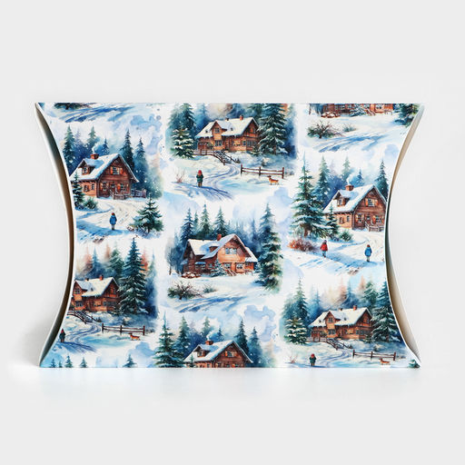 Цена за 5 шт. Коробка новогодняя складная фигурная «Уютного Нового года!», 19 х 14 х 4 см