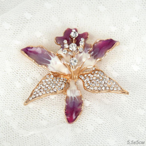 Брошь Цветок / 3809 /уп 24/ - Галеонтрейд фото 3