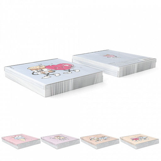 АКЦИЯ Цена за 5 шт. Тетрадь общая ученическая ErichKrause Yummy, 48 листов, клетка, матовая ламинация+выборочный УФ-лак_MIX-PACK