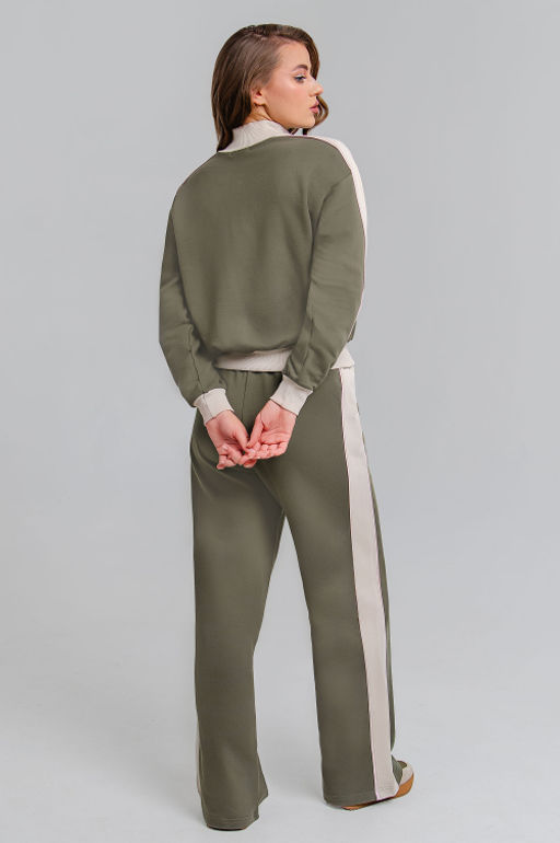 Арт. 2537 Костюм женский с брюками 44-50 (4 шт) Цвет:хаки - Калинка фото 4