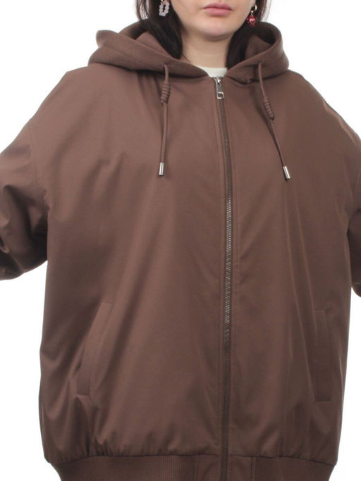 H24-283 BROWN Куртка демисезонная женская (100 гр. синтепон)