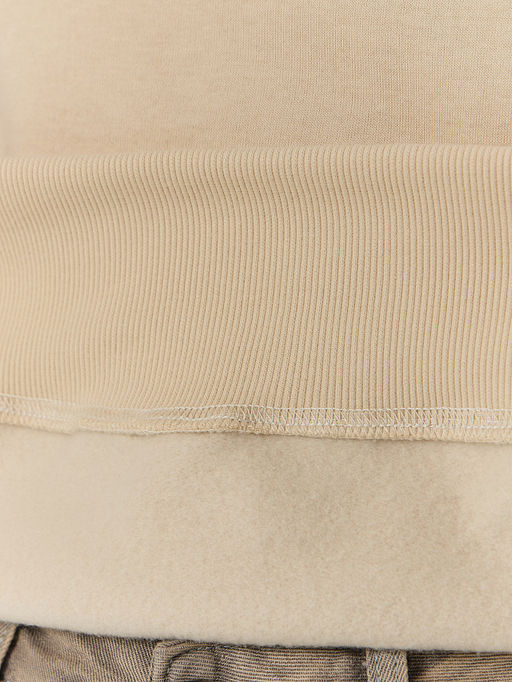 Теплое худи женское бежевое с начесом