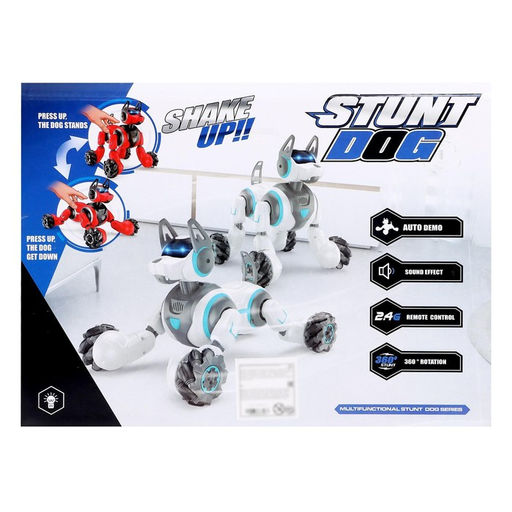 Робот-собака Stunt, на пульте управления, интерактивный, звуковые и световые эффекты, на аккумуляторе, цвет белый - Simaland фото 8