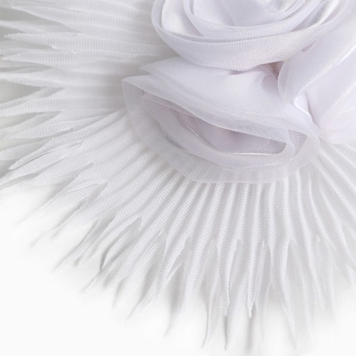 Бант для волос на выпускной, белый, Минни Маус