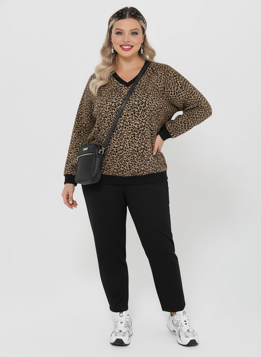 Джемпер 0401-1п темно-бежевый