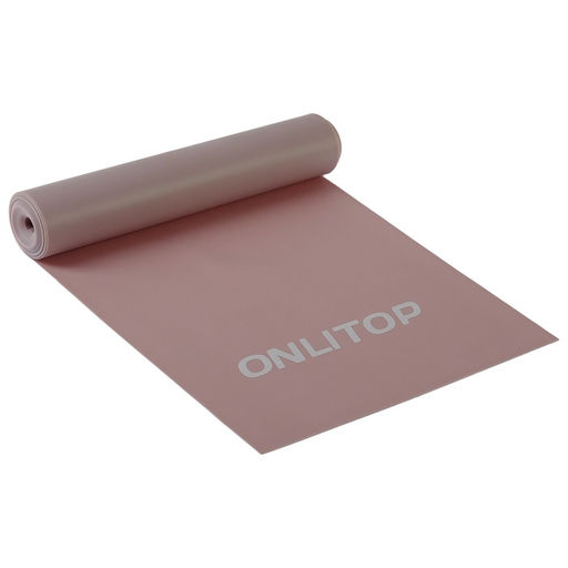 Эспандер ленточный для фитнеса ONLYTOP, 150×15×0.04 см, 10 кг, цвета МИКС