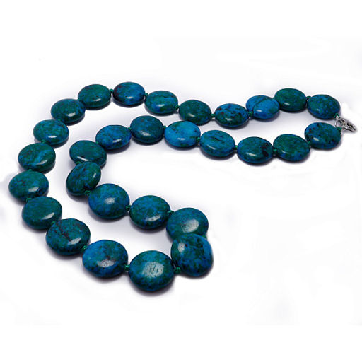 Бусы из камня Малахит привлекает энергии удачи, везения, богатства