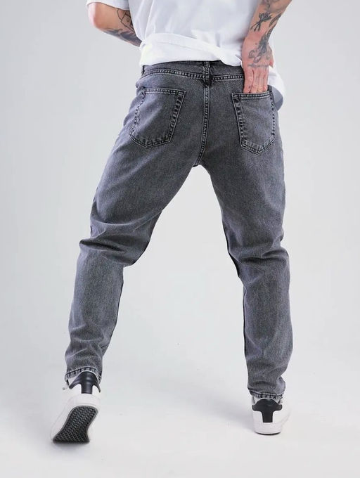 KM1776 Джинсы СЕРЫЙ