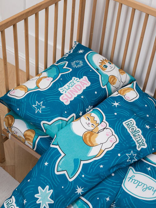 Наволочка 40*60 см, бязь Комфорт, детская расцветка (Кот Акула) - Ивановотекстиль фото 13