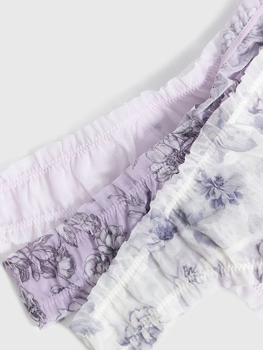 Трусы женские бразилиана мультипак (3 шт.) сиреневые с розами - Mark formelle фото 9