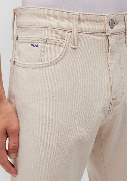 London Akdeniz Ekru Jean Pantolon - Mavi фото 6