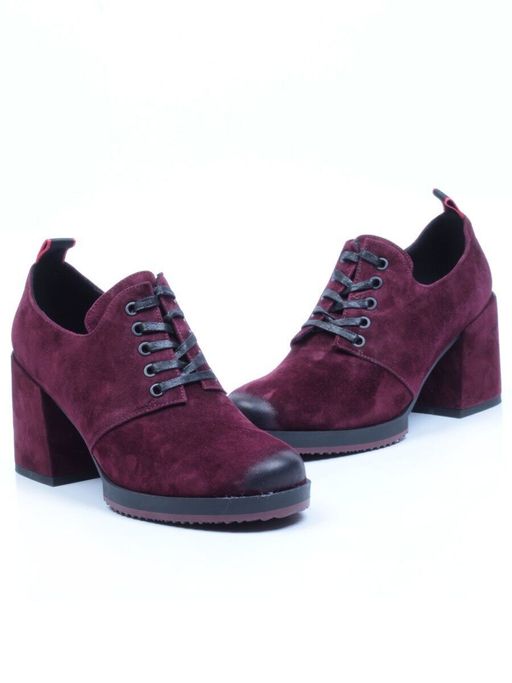 01-FDX122-2P WINE Ботильоны женские (натуральная замша) - No name фото 13