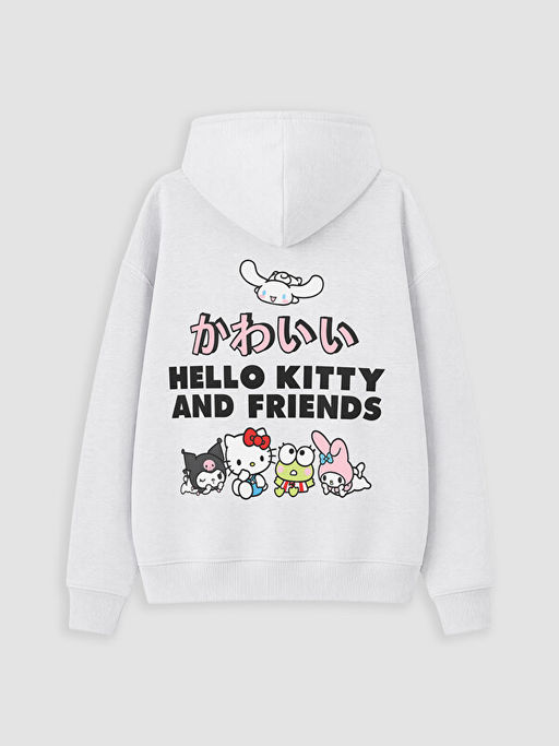 Kap??onlu Hello Kitty Bask?l? K?z ?ocuk Sweatshirt - Waikiki фото 3