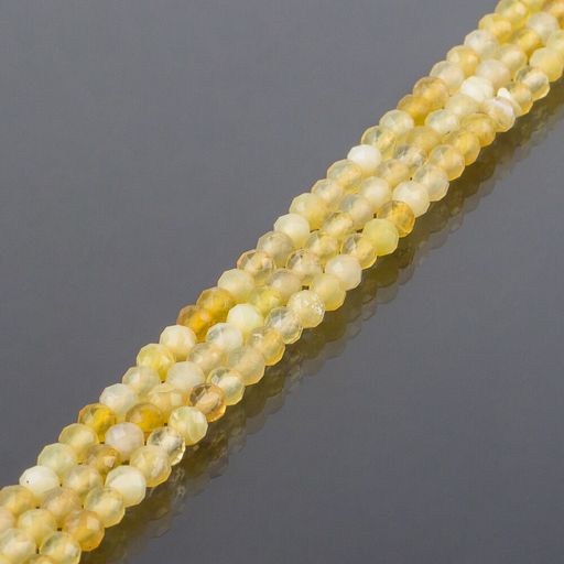 Бусины для украшений из Опала желтого огранка 40 см