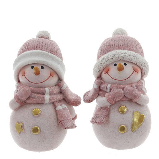 Фигурка декоративная "Снеговик", L5 W5 H8 см, 2в.