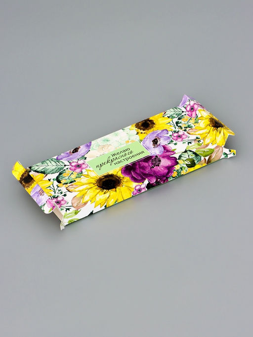 Цена за 5 шт. Подарочная коробка под плитку шоколада, без окна, Комплимент, 17.1?8?1.4 см