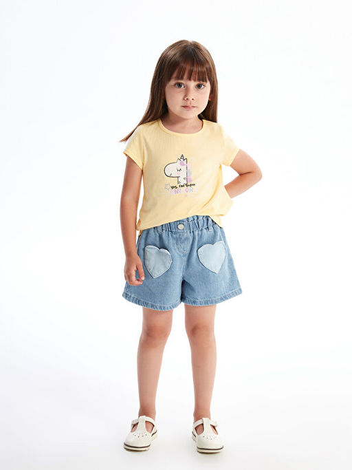 Beli Lastikli Nak??l? K?z Bebek Jean ?ort - Waikiki фото 2