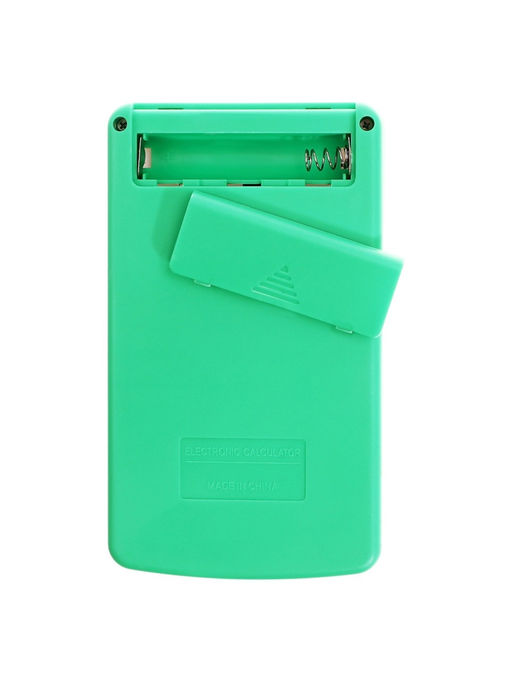 Калькулятор инженерный 10-разрядный, корпус белый, с зелеными кнопками