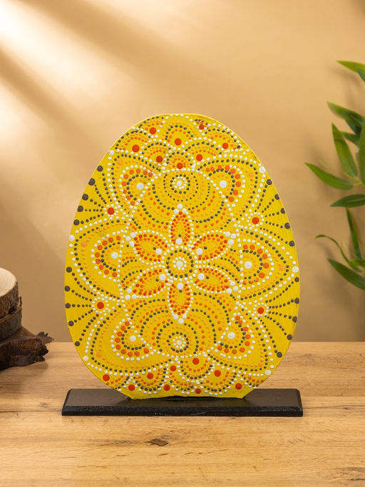 Сувенир «Яйцо», 25×6×30 см, жёлтый