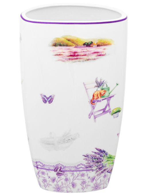 Ваза 1,5 л 12,5*9,5*22 см "Лаванда" NEW BONE CHINA