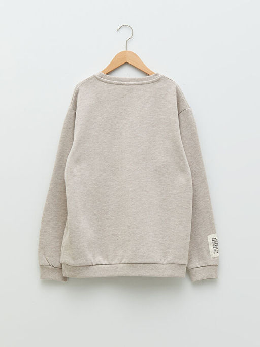 Bisiklet Yaka Basic Uzun Kollu Erkek ?ocuk Sweatshirt - Waikiki фото 2