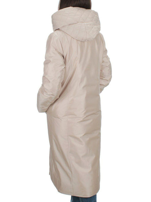 EAC327 LT.BEIGE Пальто зимнее женское (200 гр. холлофайбера) - Fashion фото 4
