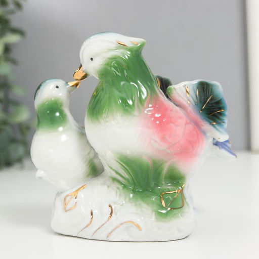 Фигурка керамика «Уточки-мандаринки цветные», 11×7×11.5 см