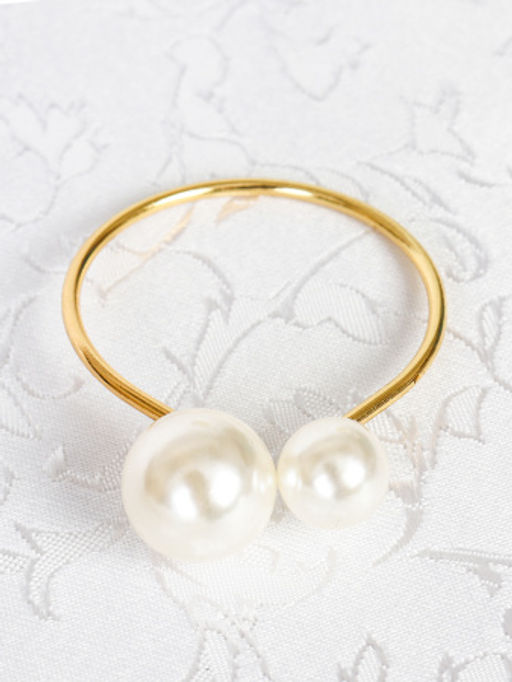 Кольца для салфеток 6 штук Бусины Золото / JG03 /уп 200/ - Галеонтрейд фото 3