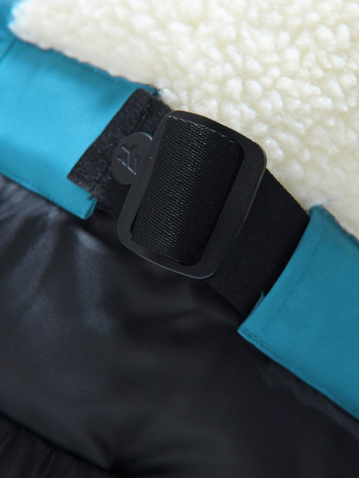 Парка зимняя подростковая для мальчика с капюшоном и мехом голубого цвета 9537Gl - Valianly фото 20