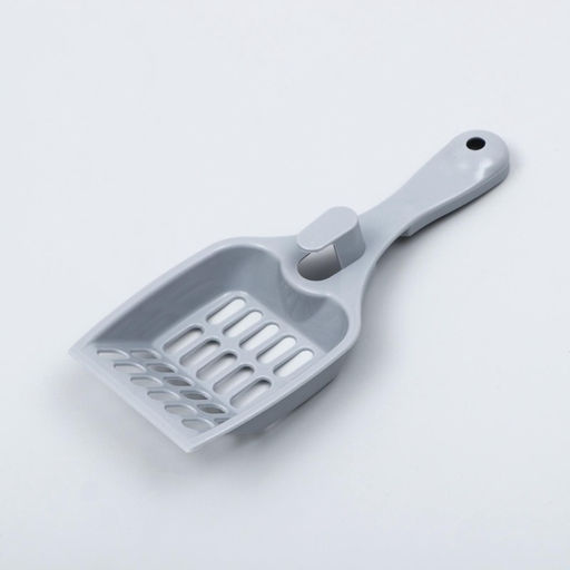 Цена за 4 шт. Совок для кошачьего туалета «Мур Мяу» 22.5×9.5×4 см, серый