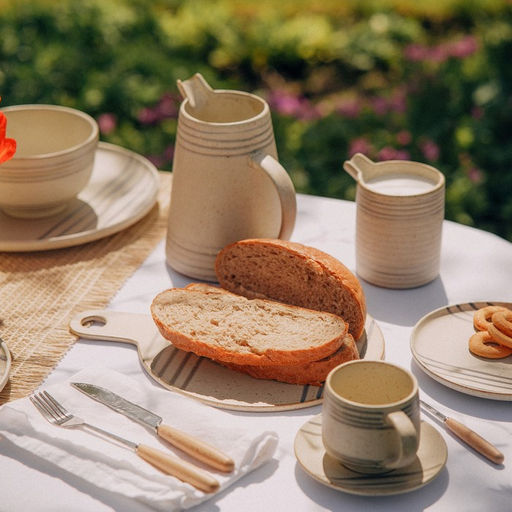 Блюдо для подачи SL Home «Райяс», 30×23 см, керамика, бежевое