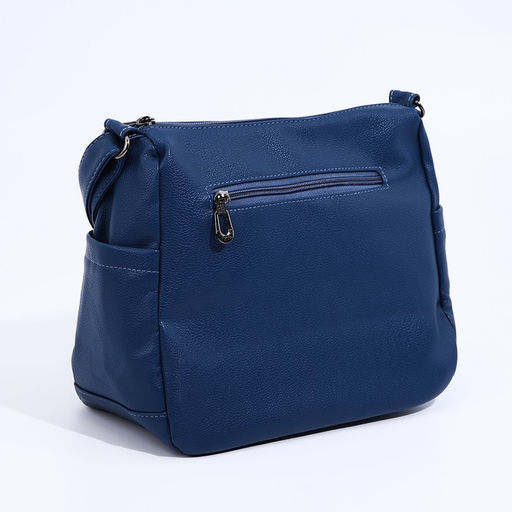 Сумка-мешок на молнии, цвет синий - Simaland фото 2