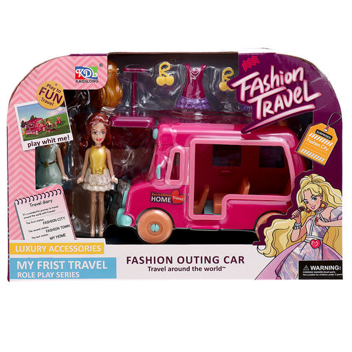 Игровой набор Модное путешествие: трейлер для путешествий, аксессуары, куклы, МИКС - Simaland фото 11