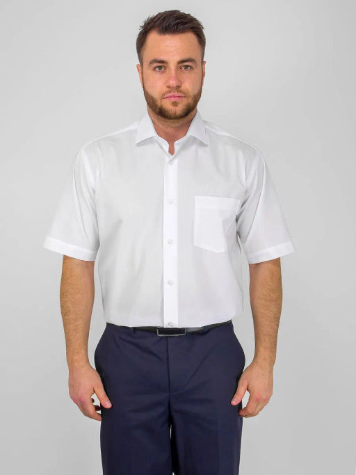 Сорочка мужская короткий рукав GREG 100/109/WHITE_V