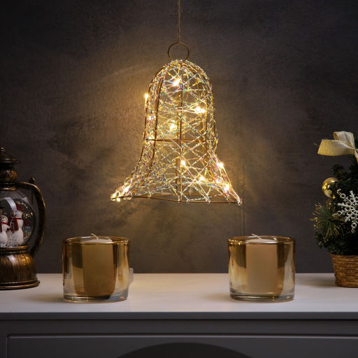Светодиодная фигура «Колокол» 20×15×15 см, 20 LED, батарейки AAx2 (не в комплекте), свечение теплое белое