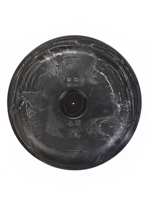 Кашпо для цветов «Микрит», 1 л, d=15 см, h=14 см, со вставкой, пластиковое, серое