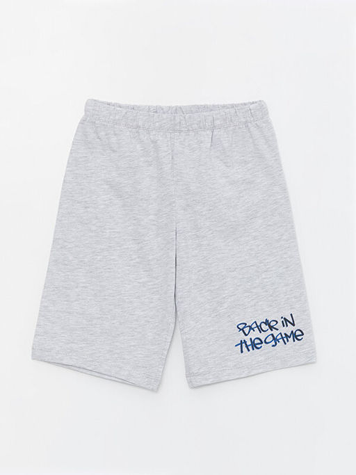 Beli Lastikli Bask?l? Erkek ?ocuk Pijama ?ort 2li - Waikiki фото 2