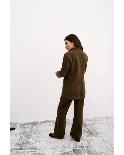 Жакет THE VERY 2421 оливково-коричневый  фото 8