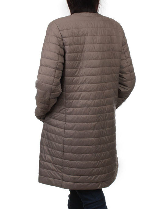 K-528 GRAY BEIGE Куртка демисезонная стеганая женская (70 гр. холлофайбер) - Fashion фото 8