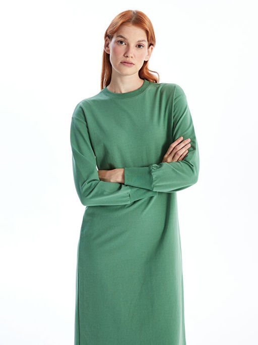 Bisiklet Yaka Kad?n Sweatshirt Elbise