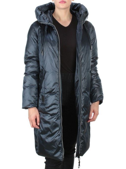 8056 DARK BLUE Пальто зимнее женское SIYAXINGE (200 гр. холлофайбера) - Fashion фото 6